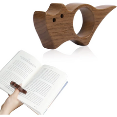 Black Cat Thumb Bookmark - Lightweight Plastic Reading Accessory for Book Lovers, One-Handed Page Holder, A Gift for Readers