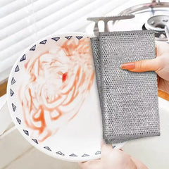 Multifunctional Non-Scratch Wire Dishcloth Wire Dishcloth Multipurpose Wire Microfiber Cloth