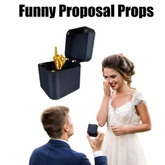 **Funny Middle Finger in Box - Hilarious Desk Decor & Gag Gift for Office, Halloween & Christmas** (87 characters)