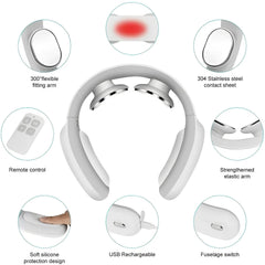 Rechargeable Comfort Neck Massager with Heat and Vibration Settings