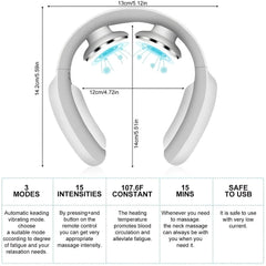 Rechargeable Comfort Neck Massager with Heat and Vibration Settings