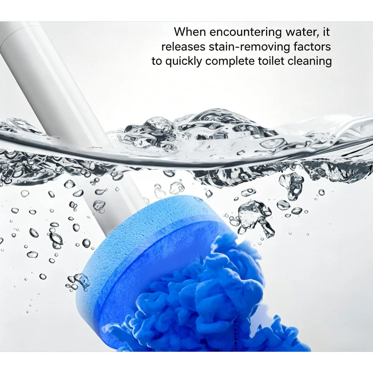 Disposable Toilet Brush Kit with Holder, No-Touch Deep Cleaner for Bathroom, RV & Home, with Built-In Cleaning Agent, Disposable Heads for Hygienic Toilet Cleaning