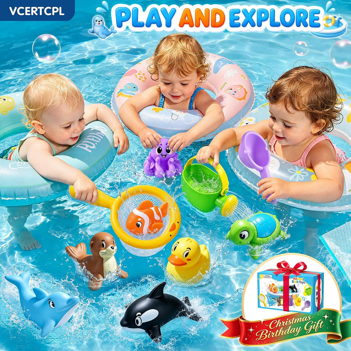 Bath Toys for Kids Toddler Bathtub Toys