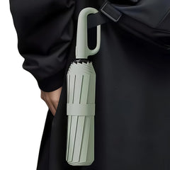 High-End Creative Hook Handle, Automatic Folding Umbrella, Portable, Lightweight Waterproof Umbrella, Reinforced Iron Frame, Essential for Travel, Business & Leisure