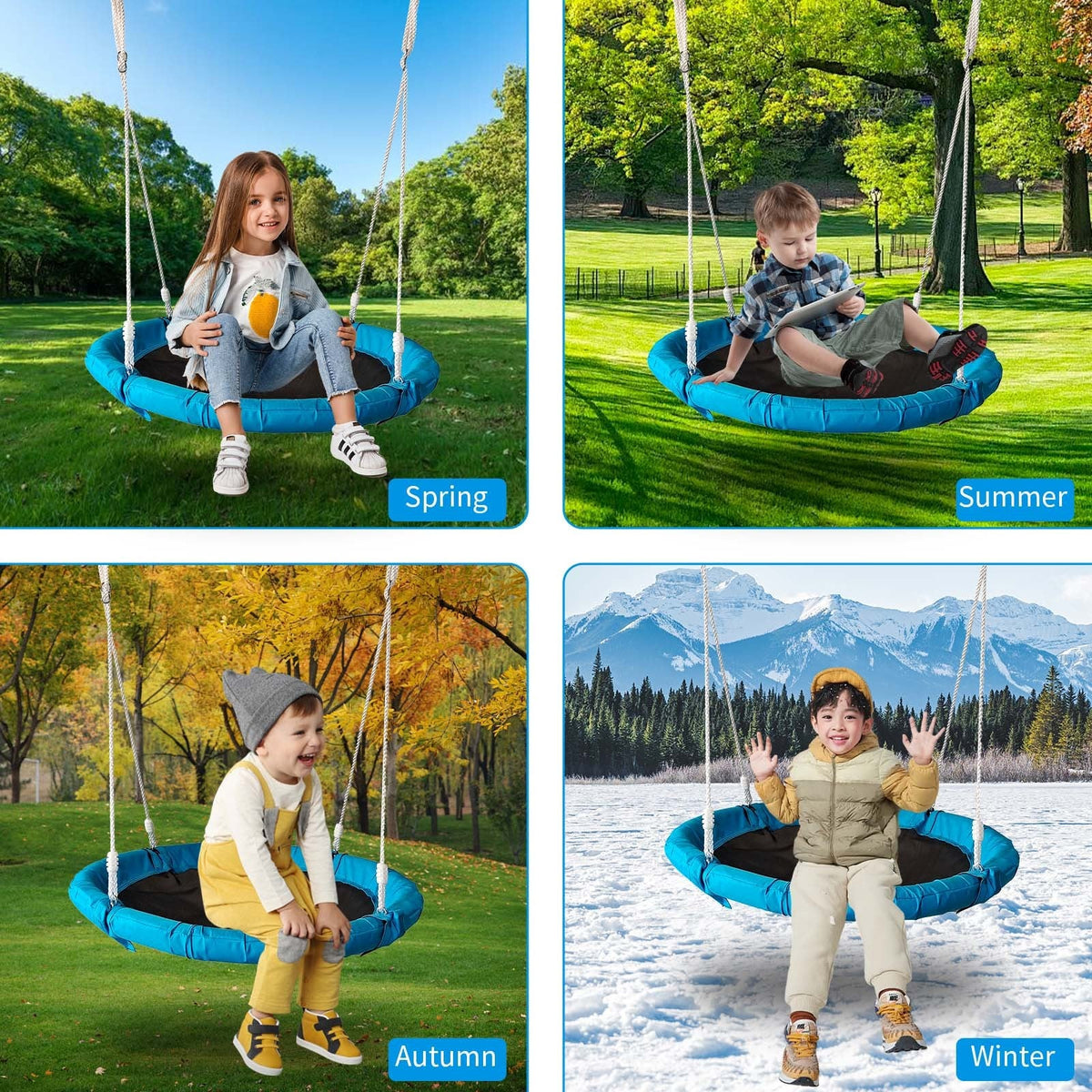 Outdoor Metal Swing Set