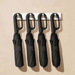 High-End Creative Hook Handle, Automatic Folding Umbrella, Portable, Lightweight Waterproof Umbrella, Reinforced Iron Frame, Essential for Travel, Business & Leisure
