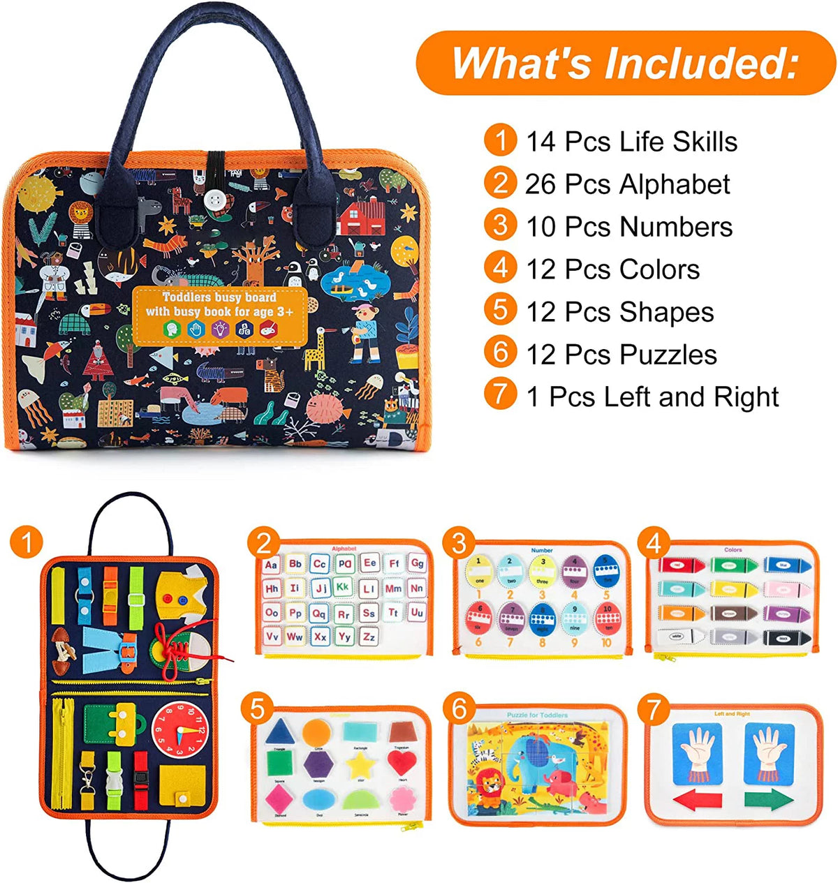 Busy Board Educational Toy for Toddlers 2-4 Year Old