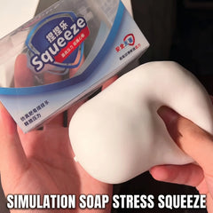 Soap Ball Squishy Soap Stress Ball Fidget Toy Crunchy Squeeze Ball round Blocks Filled ASMR anti Stress Toys for Kids & Adults
