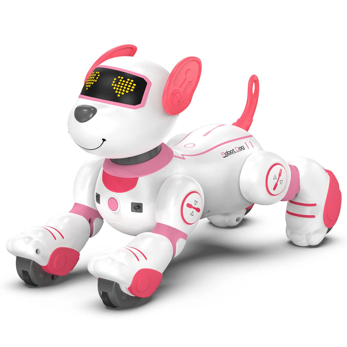 Programmable robot dog toy, full product view