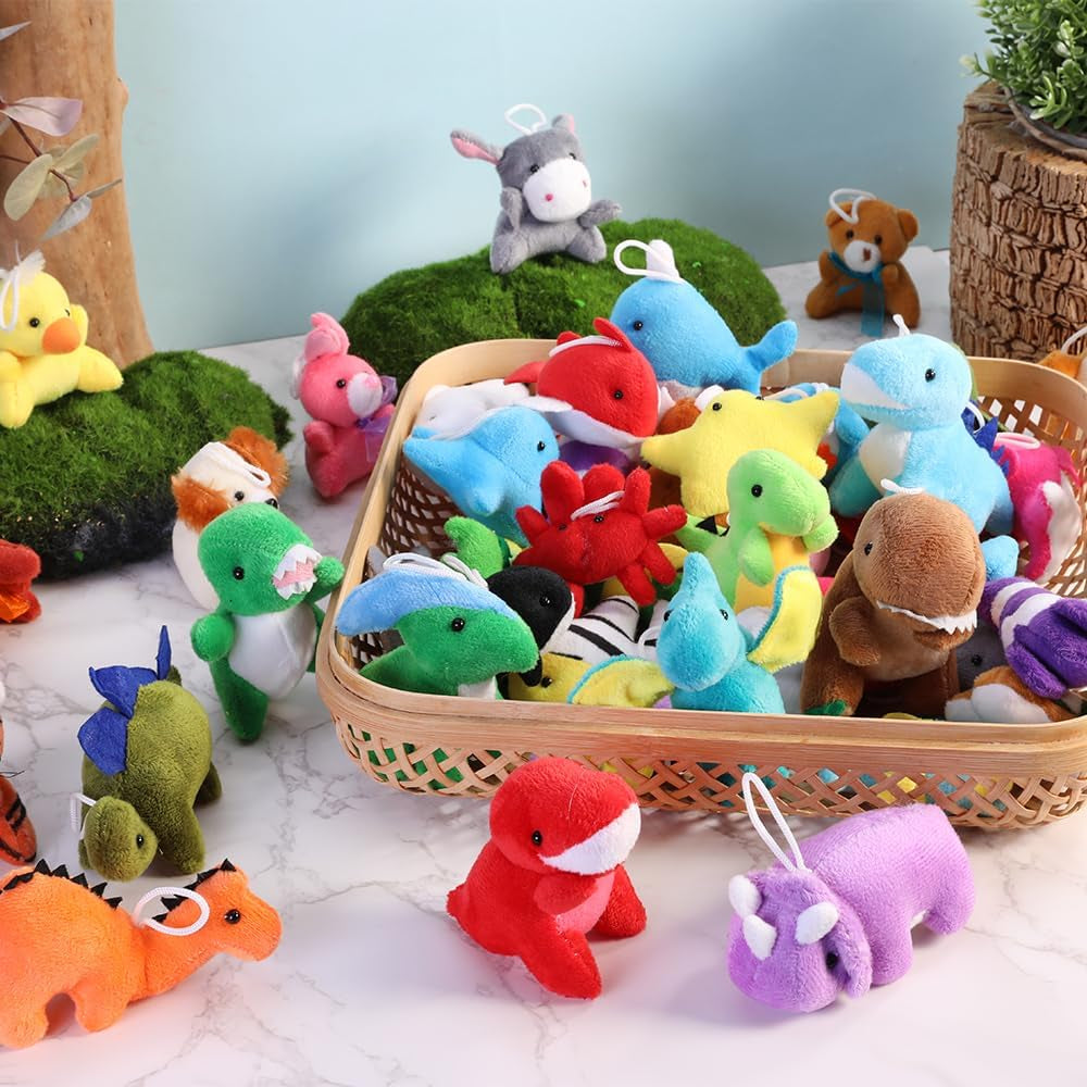 78 Pack Mini Stuffed Animals