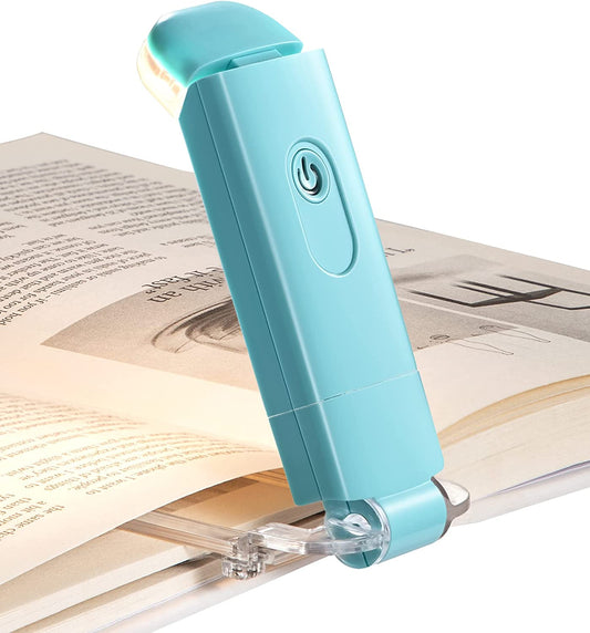 USB rechargeable clip book light, full product view