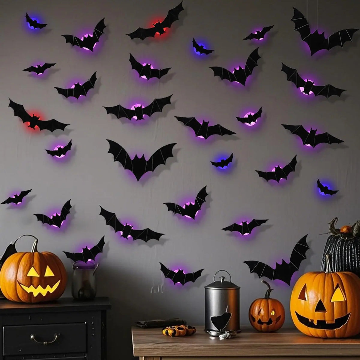3D Bat Design LED Decoration