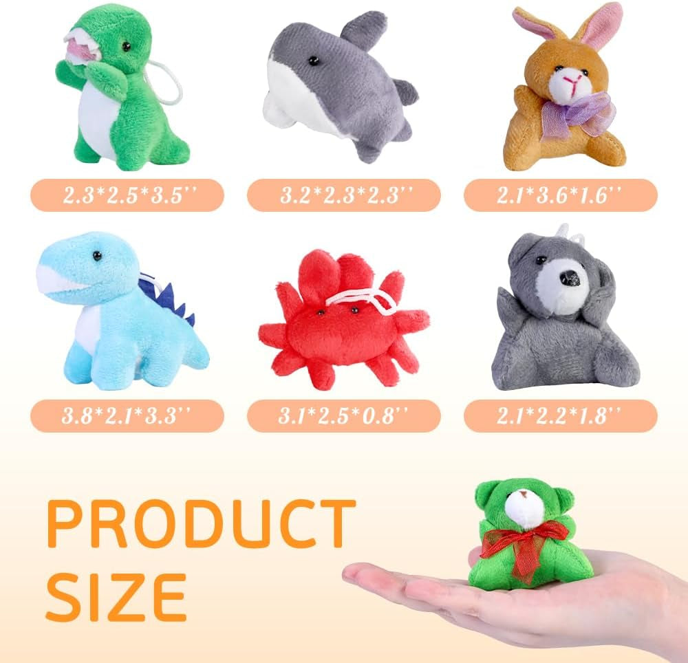 78 Pack Mini Stuffed Animals