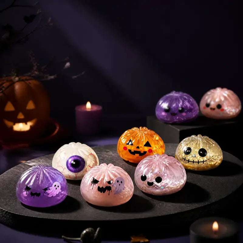 Halloween Scary Ghost Squeeze Toy Set