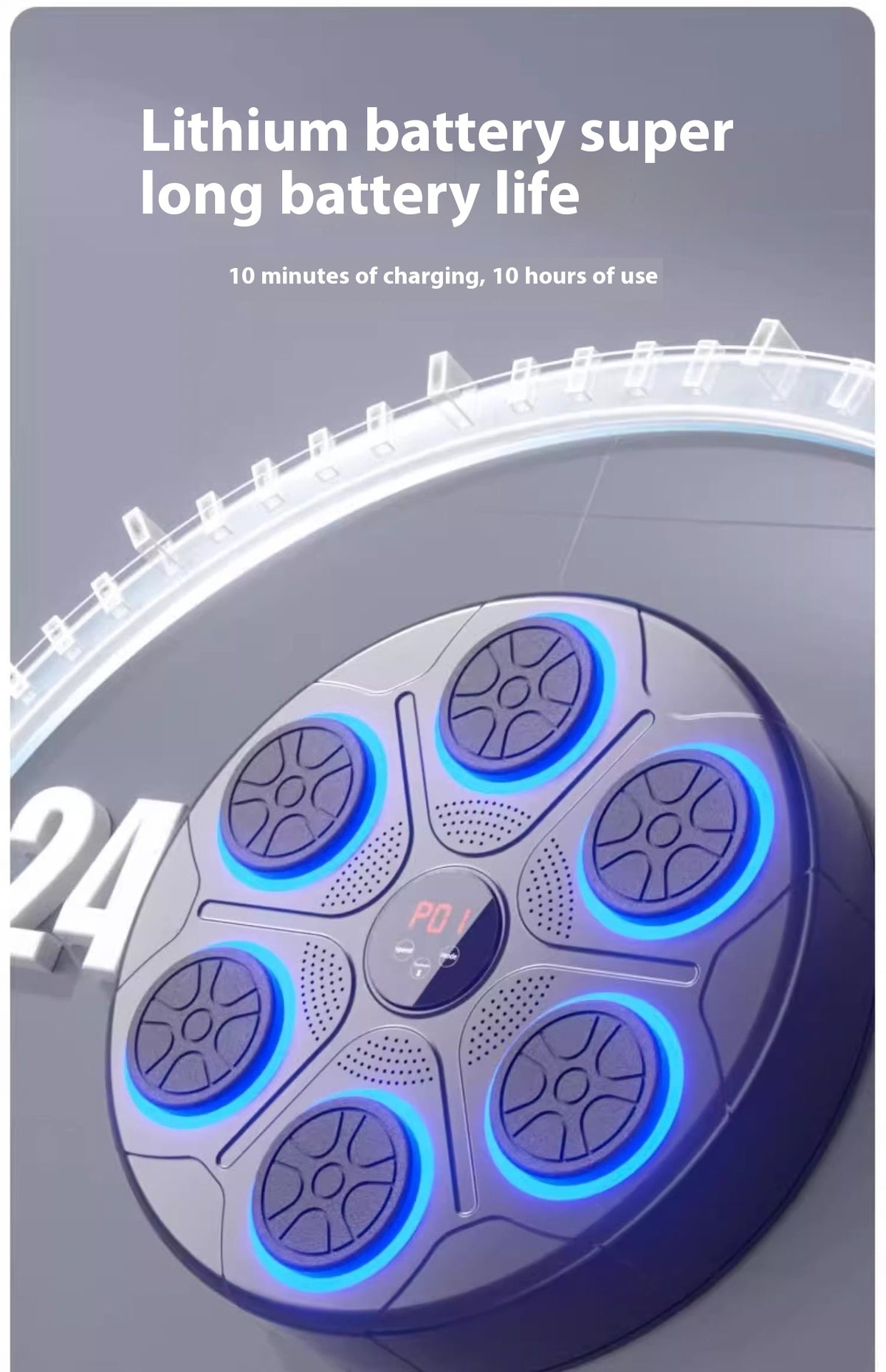 Music Boxing Machine Household with RGB Light 