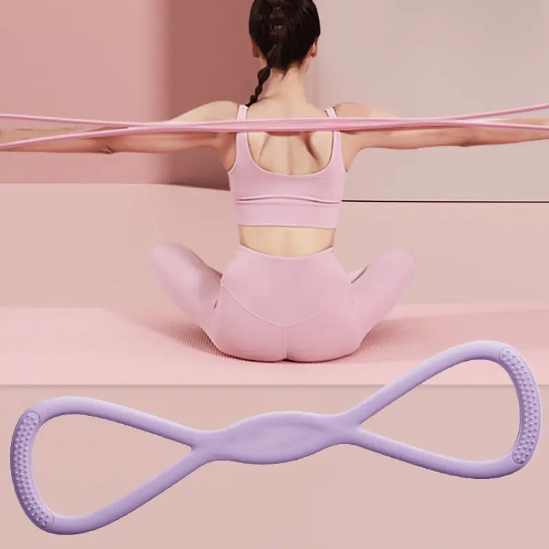 Resistance Bands Figure 8 Exercise Bands for Women 8 Shaped TPE Material for Arms Chest Expander Yoga Gym Fitness Muscle Training Summervibes