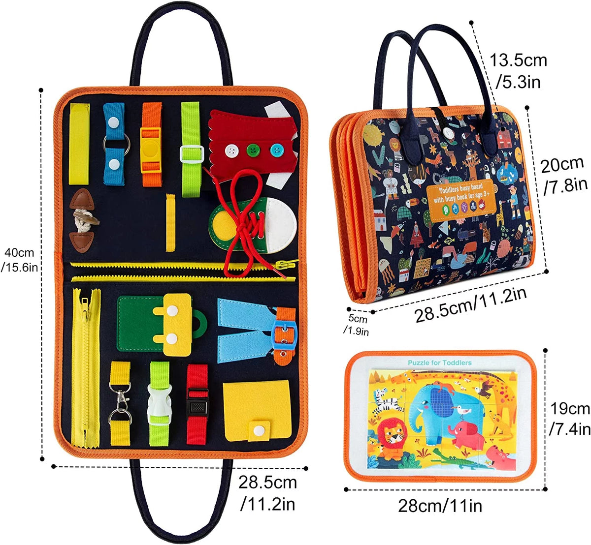 Busy Board Educational Toy for Toddlers 2-4 Year Old