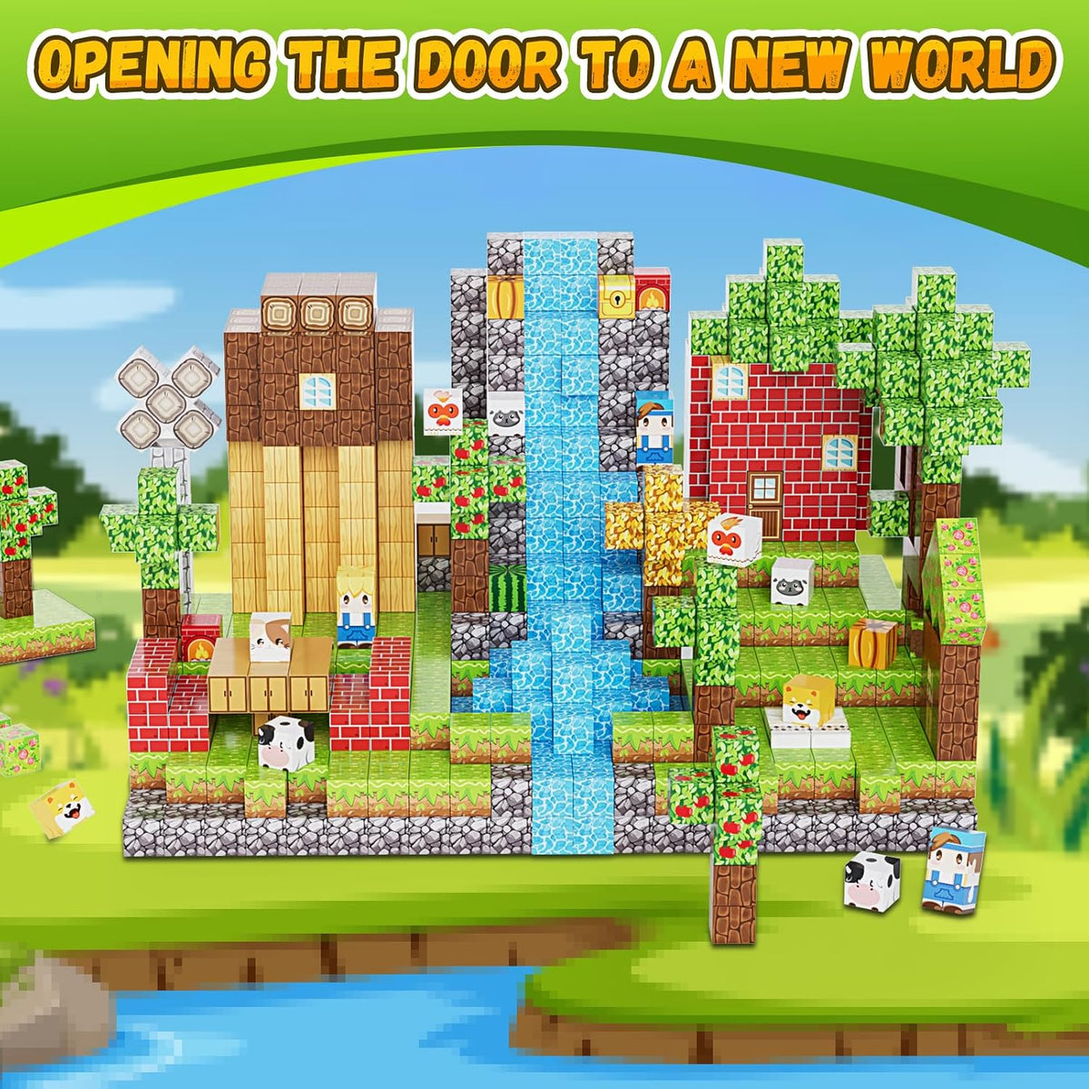 100PCS Magnetic Blocks, Magnetic Building Blocks, 0.78In Magnetic Building