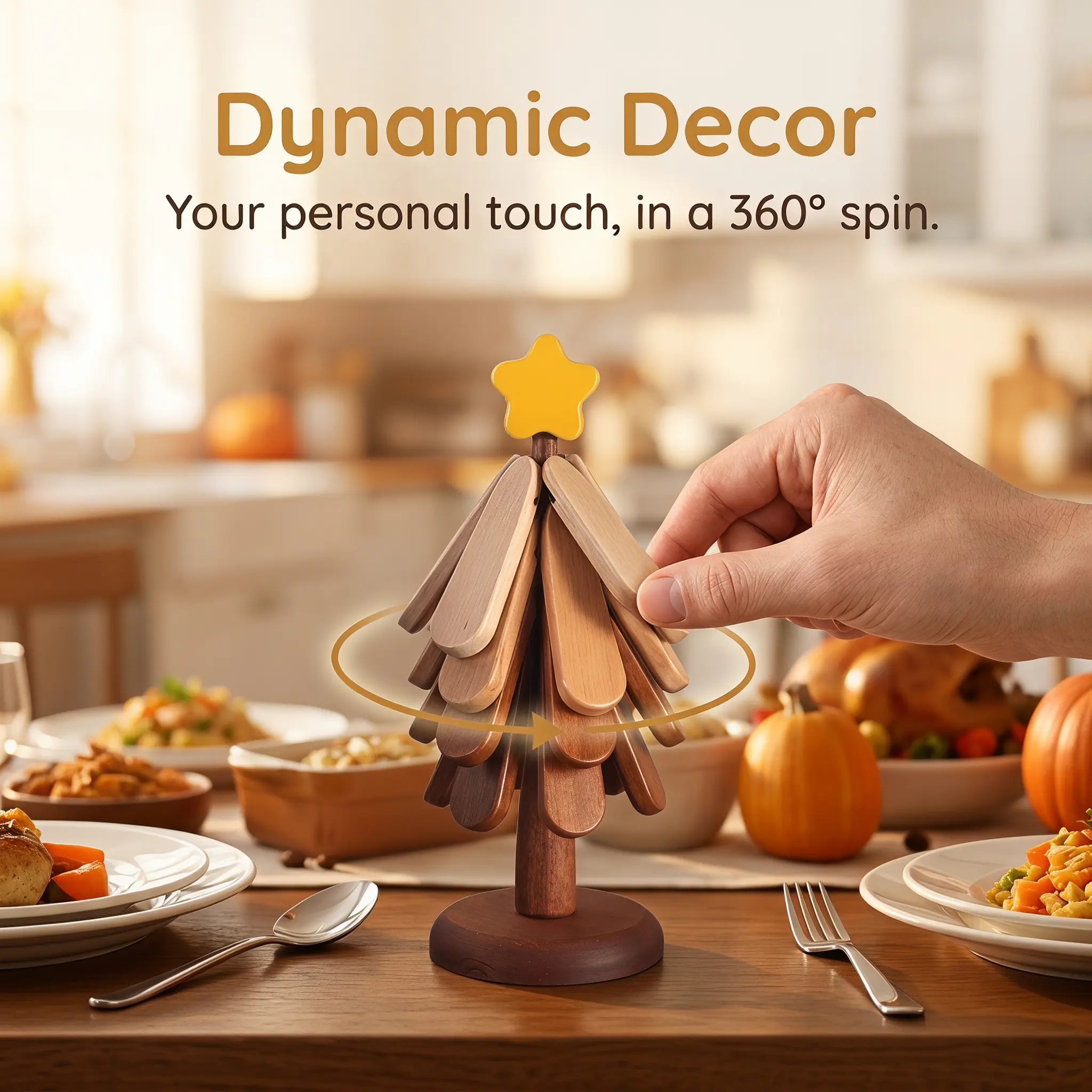 [Dealsforyoudays] Sturdy Solid Wood Kitchen Coasters, Heat Insulation Mats for Mugs & Tableware, Rustic Table Decor, Ideal Festival Gift,Home Essentials