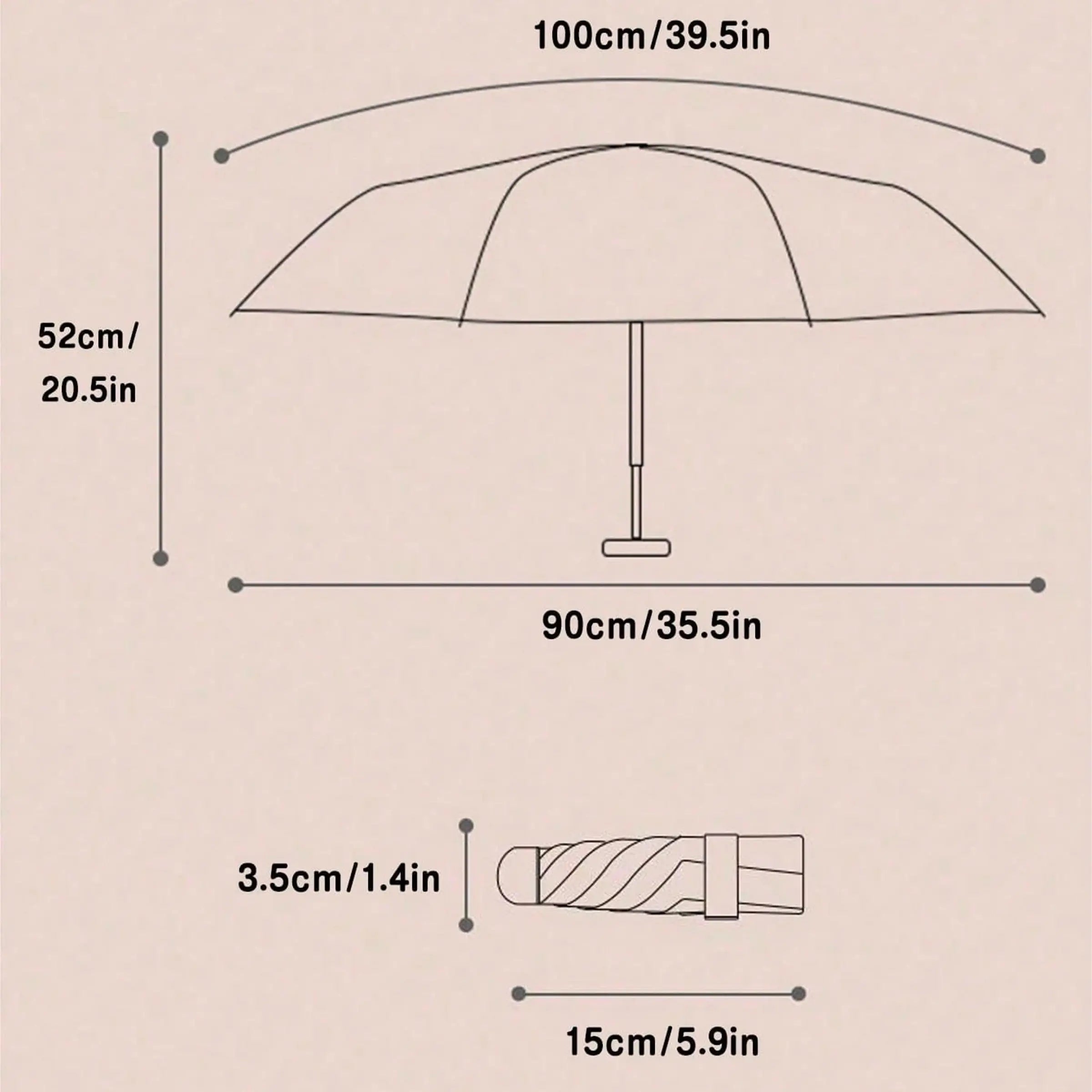 Compact Mini Foldable Umbrella, Portable UV Protection, Ideal for Daily Use, Suitable for Rain and Sun, Lightweight and Convenient, Portable Pocket Umbrella