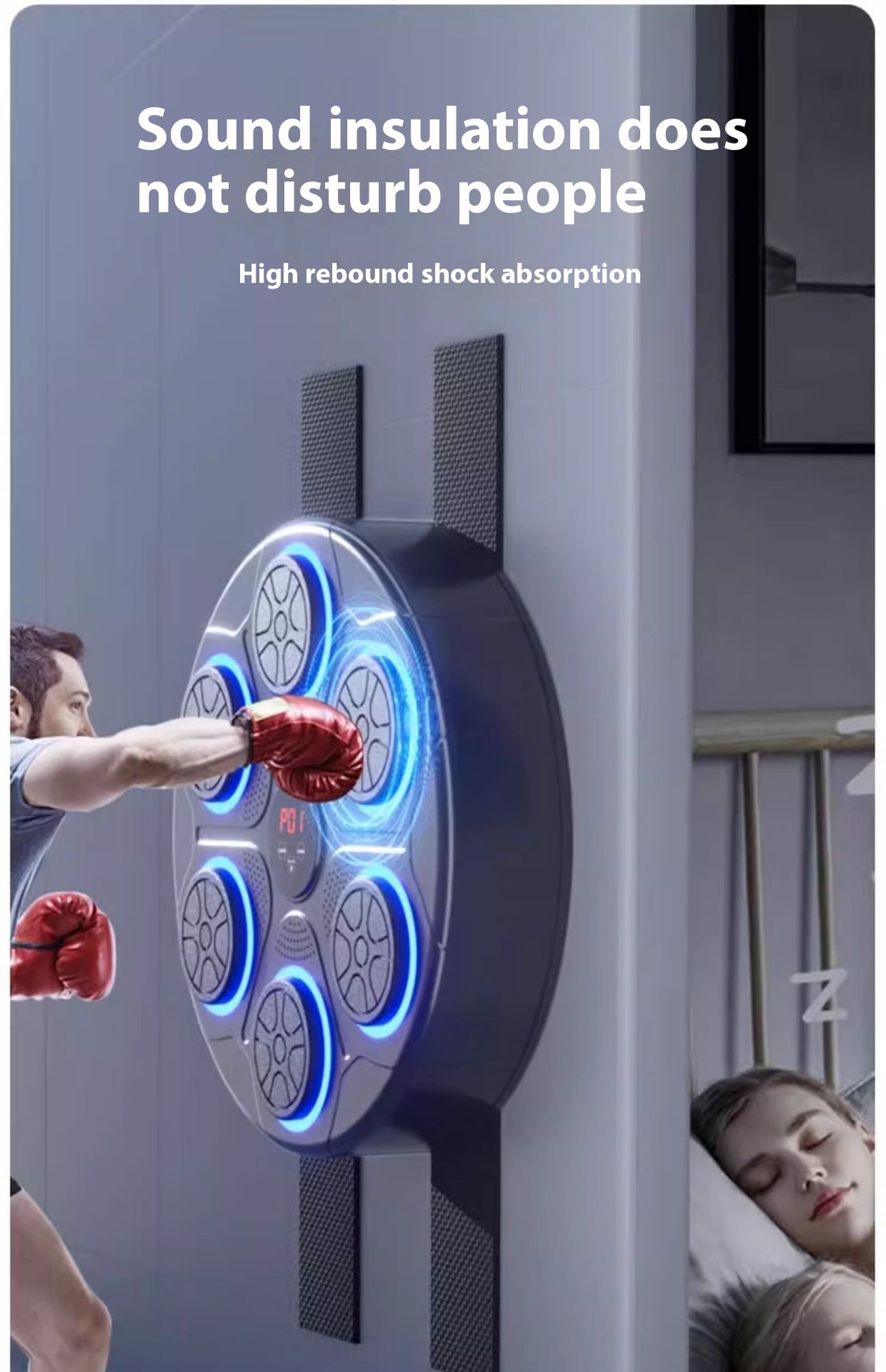 Music Boxing Machine Household with RGB Light 