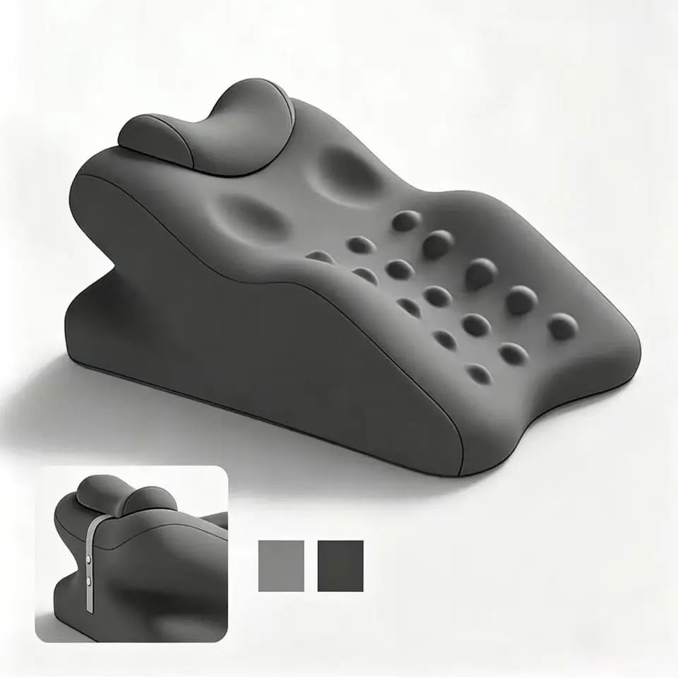Ergonomic Cooling Fabric Reading Pillow - Premium Memory Foam Supportive Head Cushion, Cervical Neck Pillow for Neck Care, Adjustable Head Rest, Face down Relaxing