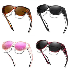 Summerwins 4-Pack Men'S Polarized Fit-Over Outdoor Fashion Sunglasses, Large Frame UV400 Protection, Anti-Glare Driving Shades for Prescription Glasses Wearers, Lightweight Outdoor Eyewear for Travel, Daily Use