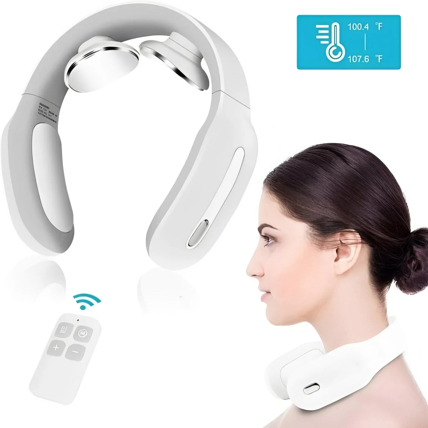 Rechargeable Comfort Neck Massager with Heat and Vibration Settings