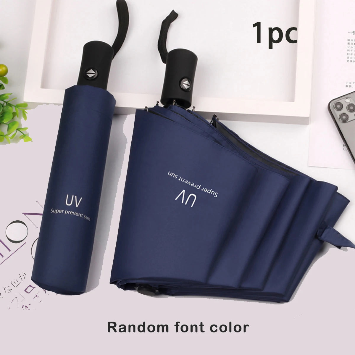 Large Windproof Folding Umbrella