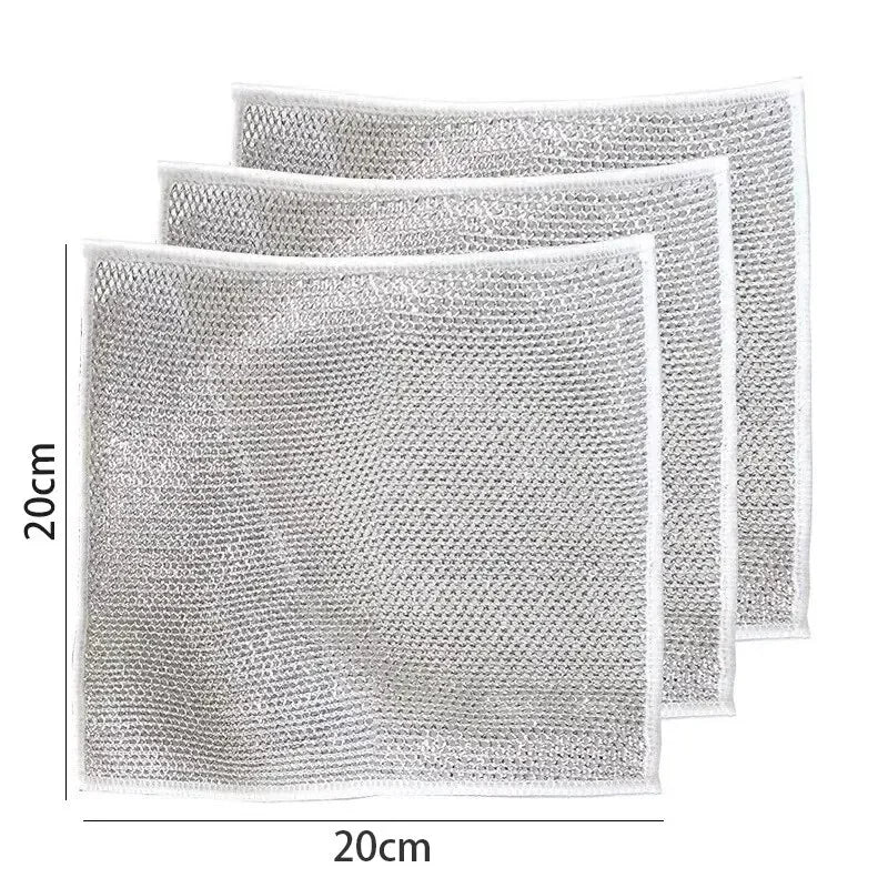 Multifunctional Non-Scratch Wire Dishcloth Wire Dishcloth Multipurpose Wire Microfiber Cloth