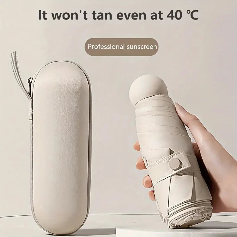 Ultralight And Compact Portable Capsule Umbrella
