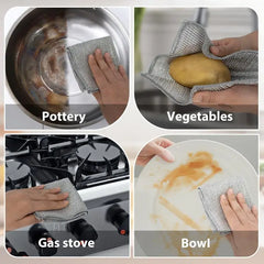 Multifunctional Non-Scratch Wire Dishcloth Wire Dishcloth Multipurpose Wire Microfiber Cloth