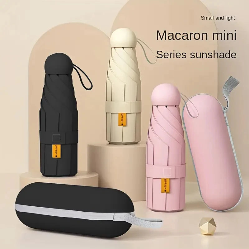 Ultralight And Compact Portable Capsule Umbrella