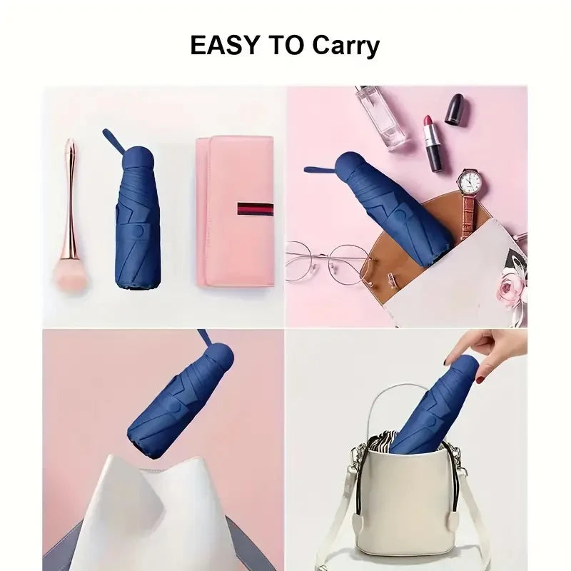 Ultralight And Compact Portable Capsule Umbrella