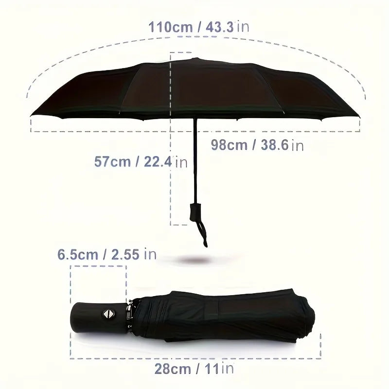 Large Windproof Folding Umbrella