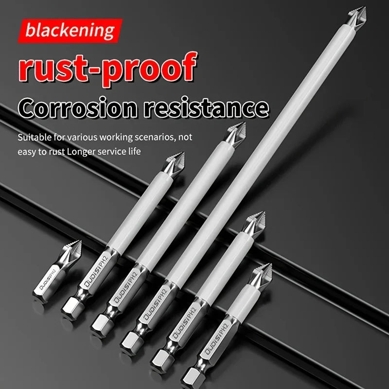 6 PCs Non-Slip Magnetic Cross Head Household Electric Driver Screw Set - High Hardness Hand Drill Bits for Electric Screwdrivers