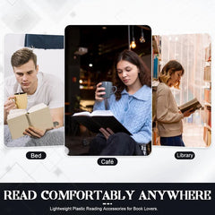 Black Cat Thumb Bookmark - Lightweight Plastic Reading Accessory for Book Lovers, One-Handed Page Holder, A Gift for Readers