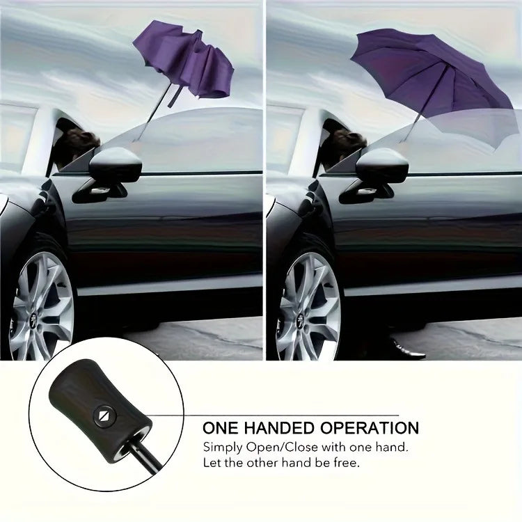 Large Windproof Folding Umbrella