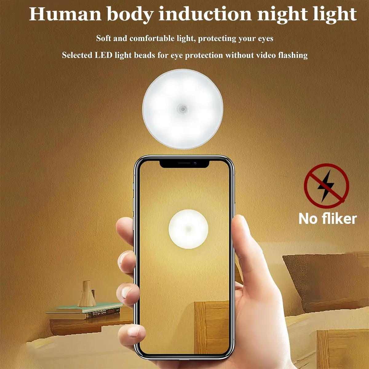 3/6 Pack Motion Sensored LED Puck Lights AA Battery or USB Operated, Closet Lights Motion Sensored for Kitchen, Shelf, Dimmable & Magnetic, 3000K Warm White
