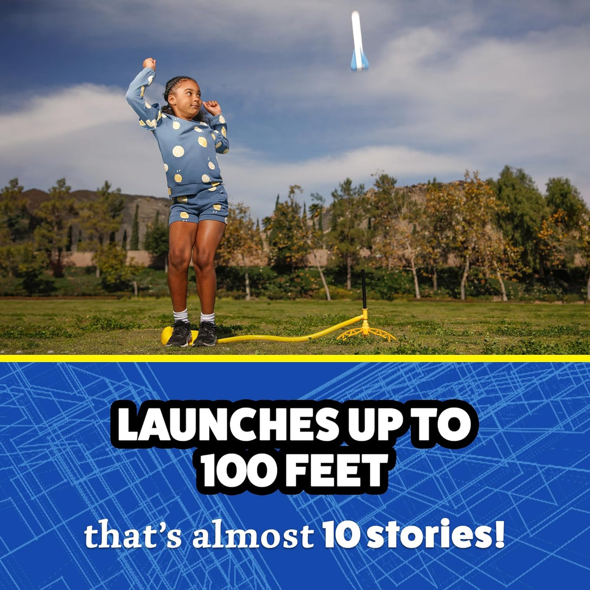 Jr Glow Rocket Launcher for Kids