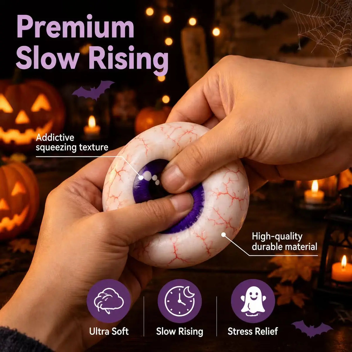 Halloween Scary Ghost Squeeze Toy Set