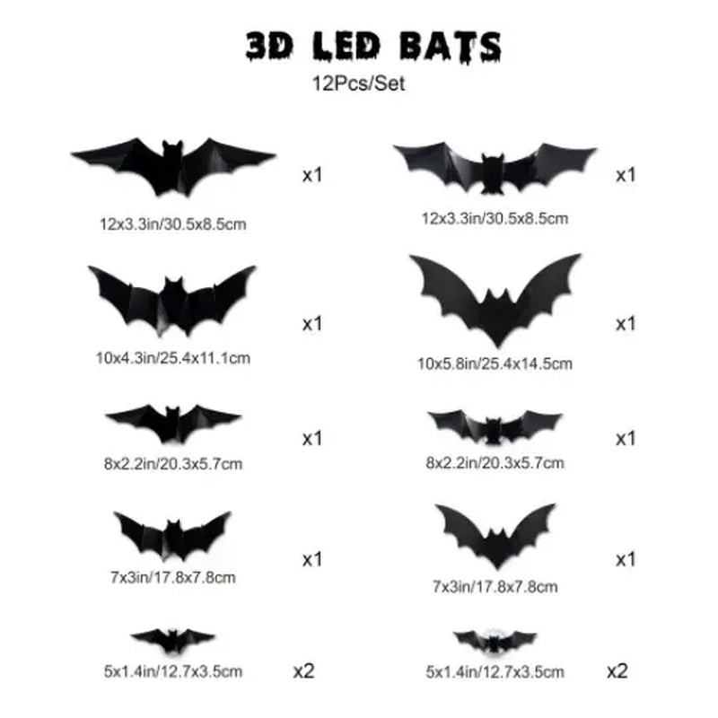 3D Bat Design LED Decoration