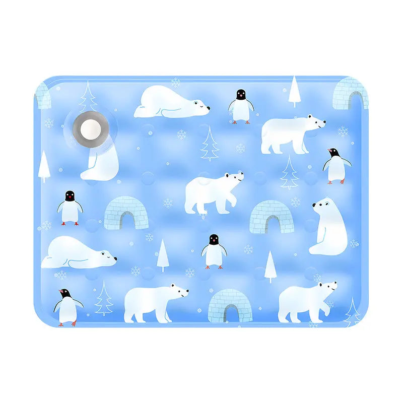 Cooling Dog Mat, Washable Non-Slip Pet Cooling Pad for Crate, Bed, Floor and Car, Small to Large Dogs and Cats