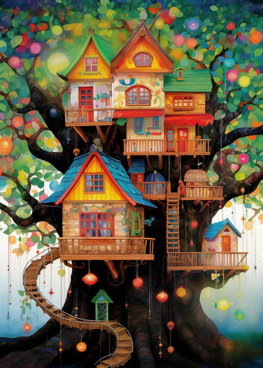 Tree House Puzzles Art