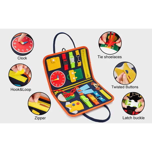 Busy Board Educational Toy for Toddlers 2-4 Year Old