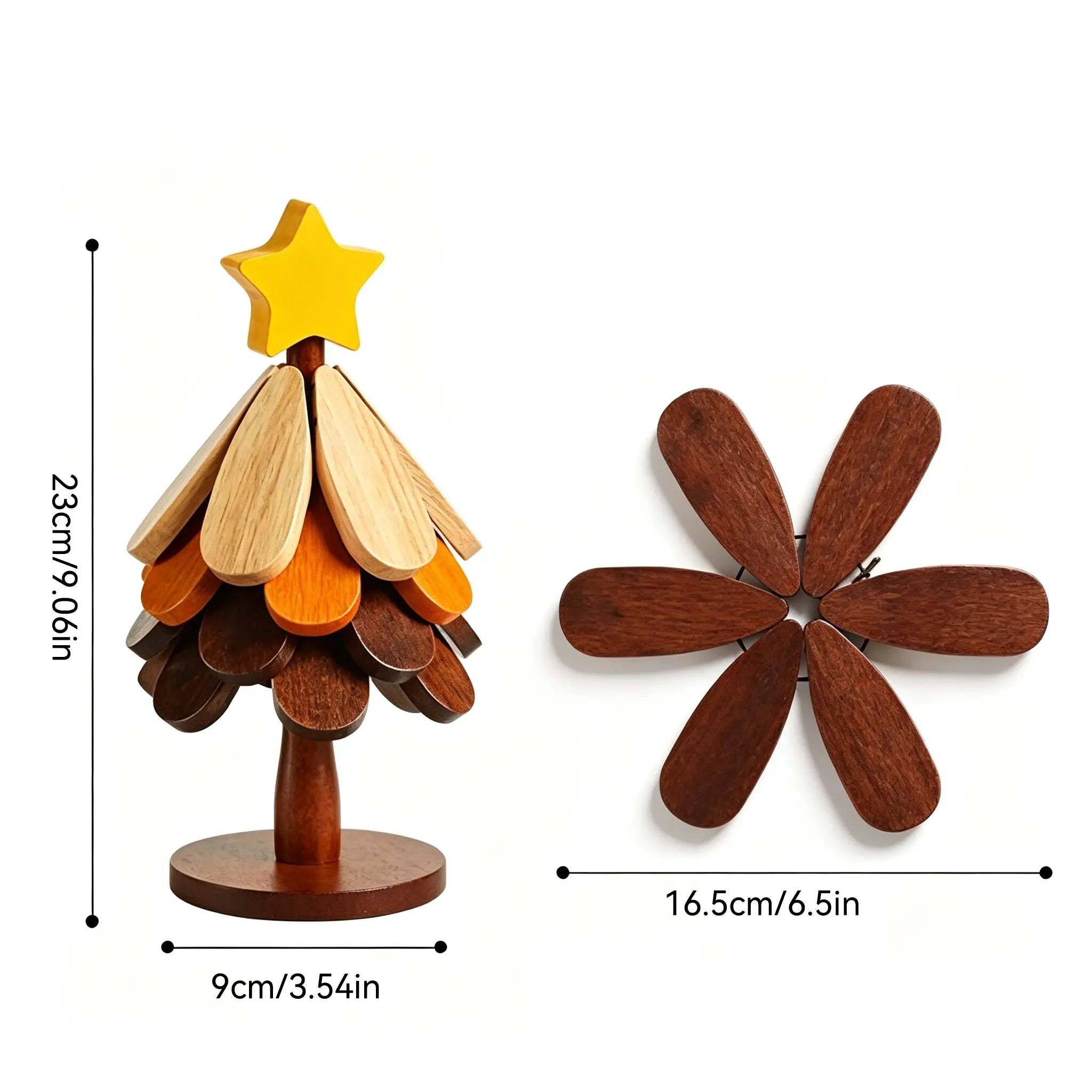 [Dealsforyoudays] Sturdy Solid Wood Kitchen Coasters, Heat Insulation Mats for Mugs & Tableware, Rustic Table Decor, Ideal Festival Gift,Home Essentials
