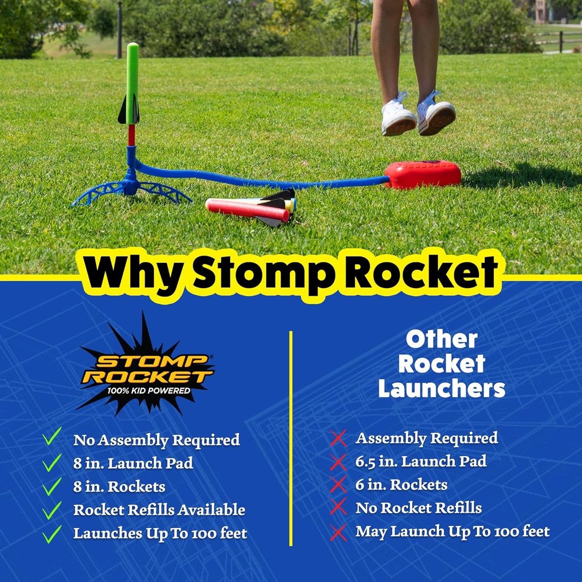 Jr Glow Rocket Launcher for Kids