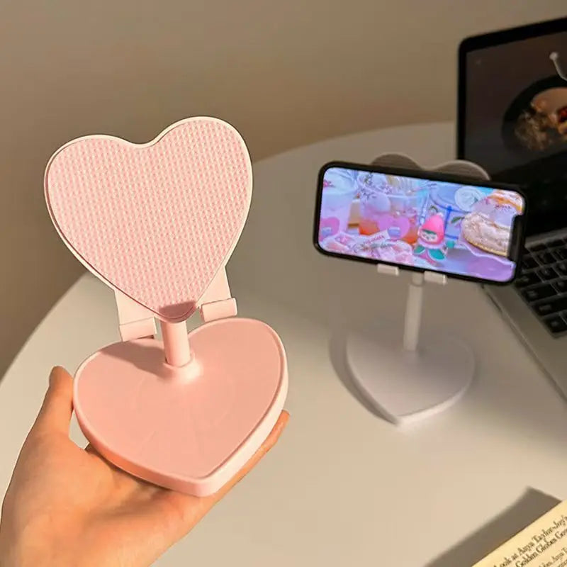 Phone stand extended to full height