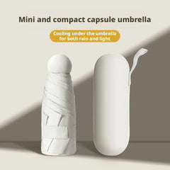 Mini Portable Folding Umbrella Outdoor, UV Protection, Rain and Sun Use, Automatic Opening, 6-Rib Design, Ideal for Daily Outing, Rainproof Umbrella Foldable Umbrella, Portable Pocket Umbrella, Lightweight Umbrella