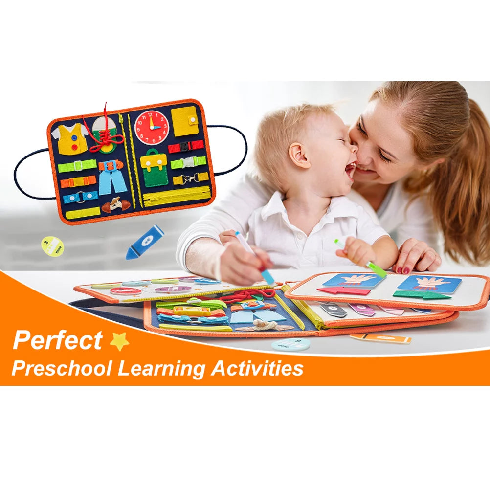 Busy Board Educational Toy for Toddlers 2-4 Year Old